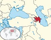 Aserbaidschan Lage Karte